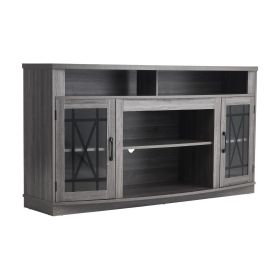VEVOR TV Stand for 65 in TVs Farmhouse Entertainment Center with Light Strip