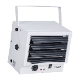 VEVOR Electric Garage Heater, 5000-Watt Wall/Ceiling Mounted Shop Heater for 2 Cars, Overheat Protection & 3 Adjustable Angles