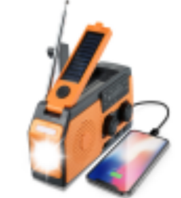 Solar Crank Radio--Only Supports Self (Color: green)