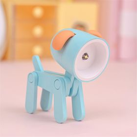 Mini Cute Animal Pet Dogs Deer Designer Led Night Light Table Lamp Kids Toys Gift For Birthday/Easter/Boy/Girlfriends (Items: Dog, Color: Blue)