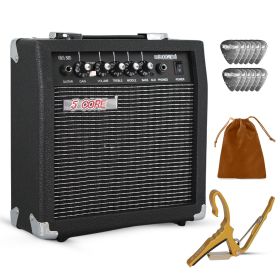 5 Core Guitar Amp 20W Electric Portable Mini Amplifier w Built in 6.5" Speaker Aux Headphone Jack (size: 20W)