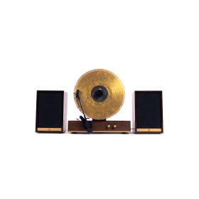 Fuse Audio GLD Vertical Vinyl Record Player (Color: GOLD)