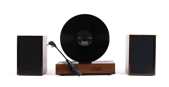 Fuse Audio GLD Vertical Vinyl Record Player (Color: Black)