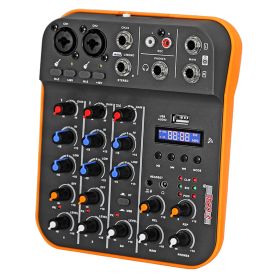 5 Core Audio Interface Mixer 4 Channel PC XLR Bluetooth USB DJ Music Podcast Karaoke Sound Board - MX 4CH (model: MX 4CH ORG)