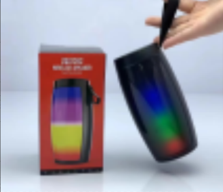 Colorful Light Bluetooth Speaker---Only Supports Self (Color: Black)